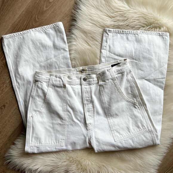 Citizens of Humanity Wide Leg Eva Utility Crop Jeans size 32 - Picture 2 of 10